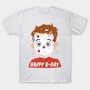 Birthday Cake Face T Shirt T-Shirt